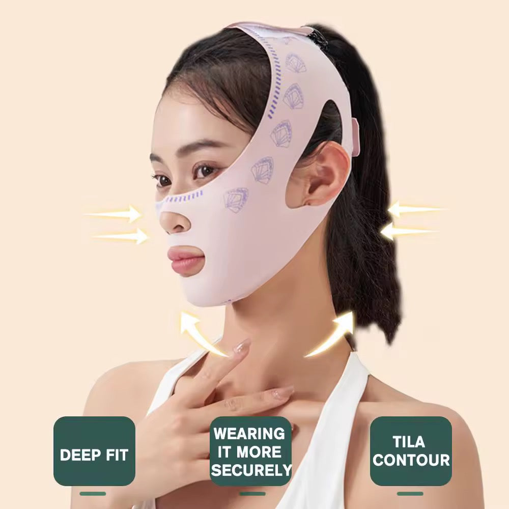 Facial Slimming & Lifting Band | V-Shaper Chin & Cheek Sculpting Strap | Anti-Wrinkle Sleeping Mask