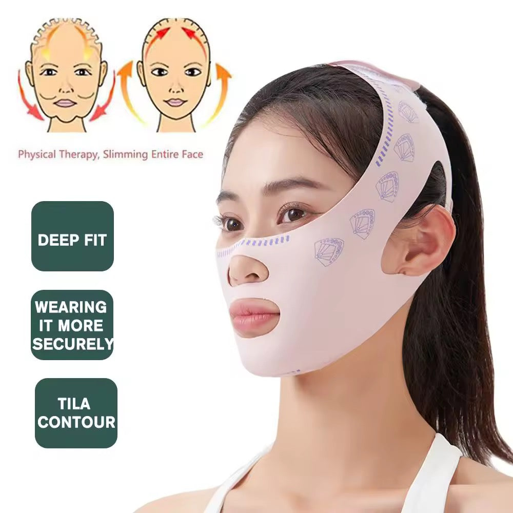 Facial Slimming & Lifting Band | V-Shaper Chin & Cheek Sculpting Strap | Anti-Wrinkle Sleeping Mask