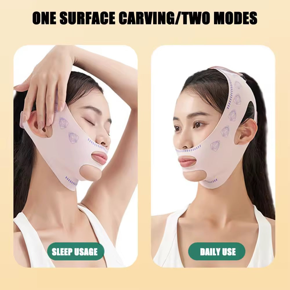 Facial Slimming & Lifting Band | V-Shaper Chin & Cheek Sculpting Strap | Anti-Wrinkle Sleeping Mask