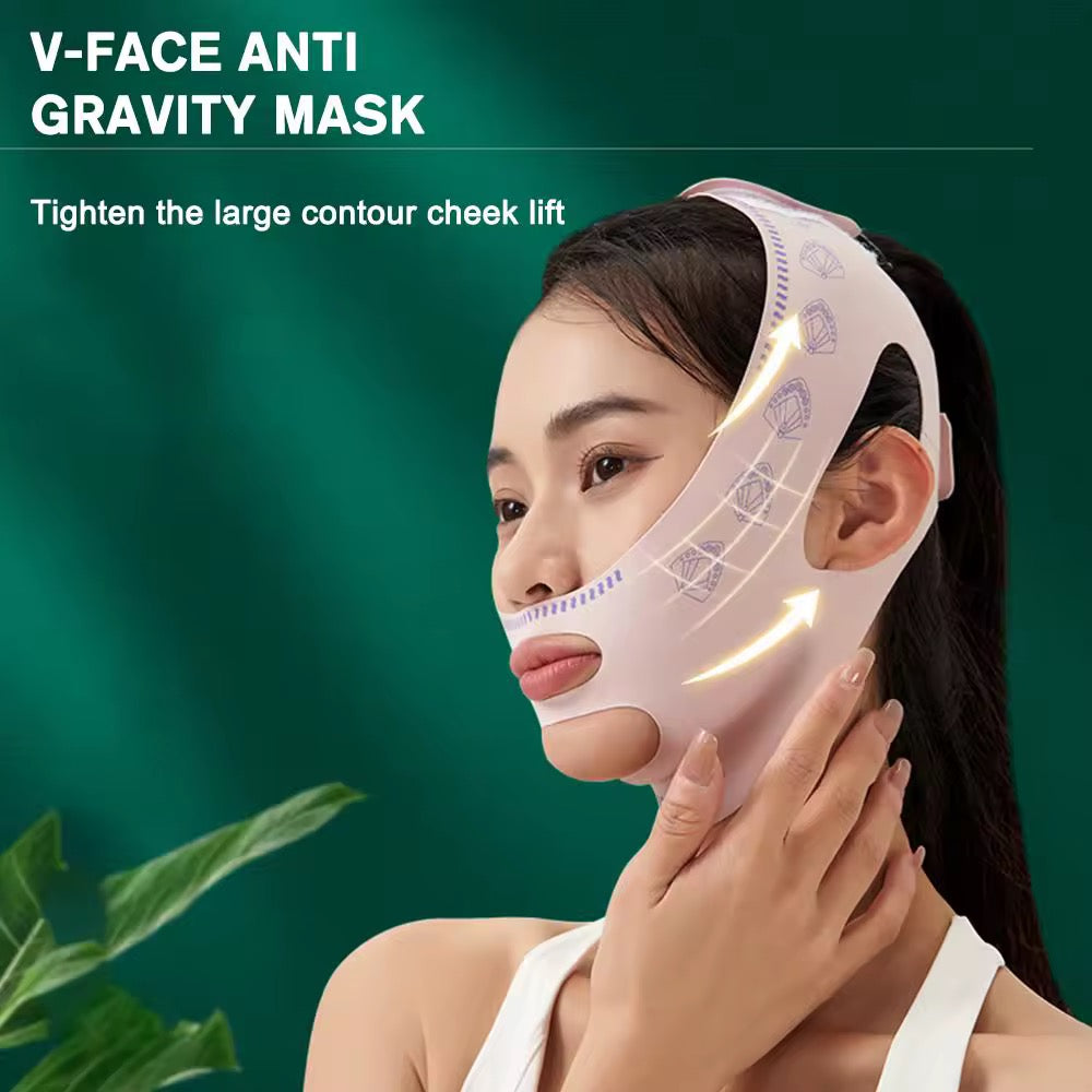 Facial Slimming & Lifting Band | V-Shaper Chin & Cheek Sculpting Strap | Anti-Wrinkle Sleeping Mask